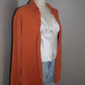 100% Silk Tommy Bahama Button Down Shirt